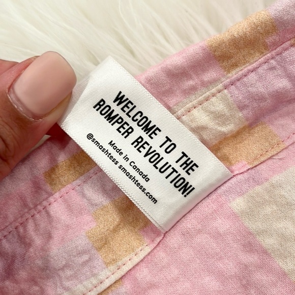 Smash + Tess Malia Pink Hawaiian Check Plaid Shirt - Picture 9 of 14